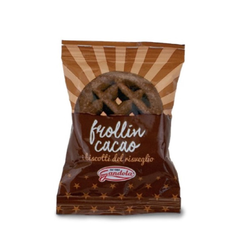 Biscotti Gandola - Bis Frollino al Cacao - 200 Pezzi da 13 g