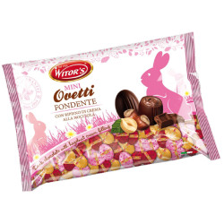 Mini Ovetti Cioccolato Fondente - Witor's - Con Ripieno Nocciola -...