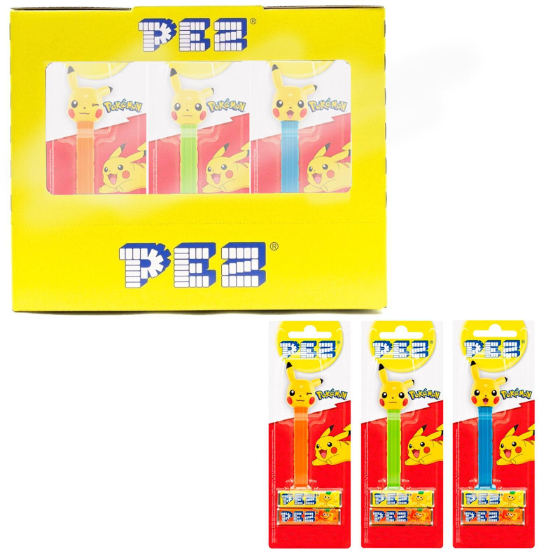 Caramelle Pez - Pokemon - Caramelle alla Frutta - 12 Blister da 17 g