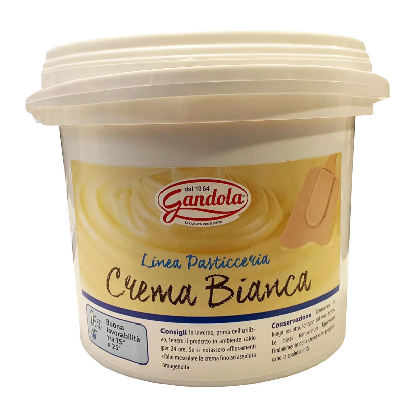 Crema Spalmabile - Gandola - Crema Bianca - Secchiello da 3 Kg