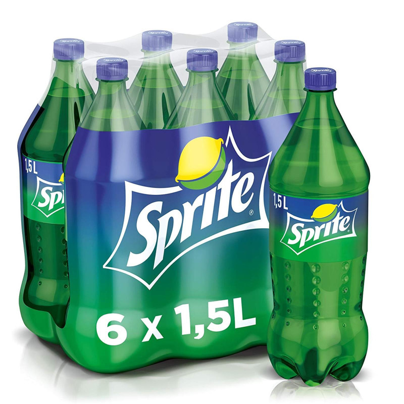 Bibita Frizzante - Sprite - 6 Bottiglie da 1,5 Litri