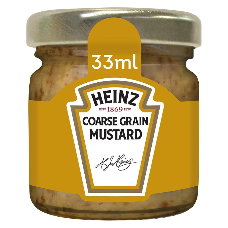 Senape Heinz - Monoporzione - 20 Barattolini Vetro - 39 g