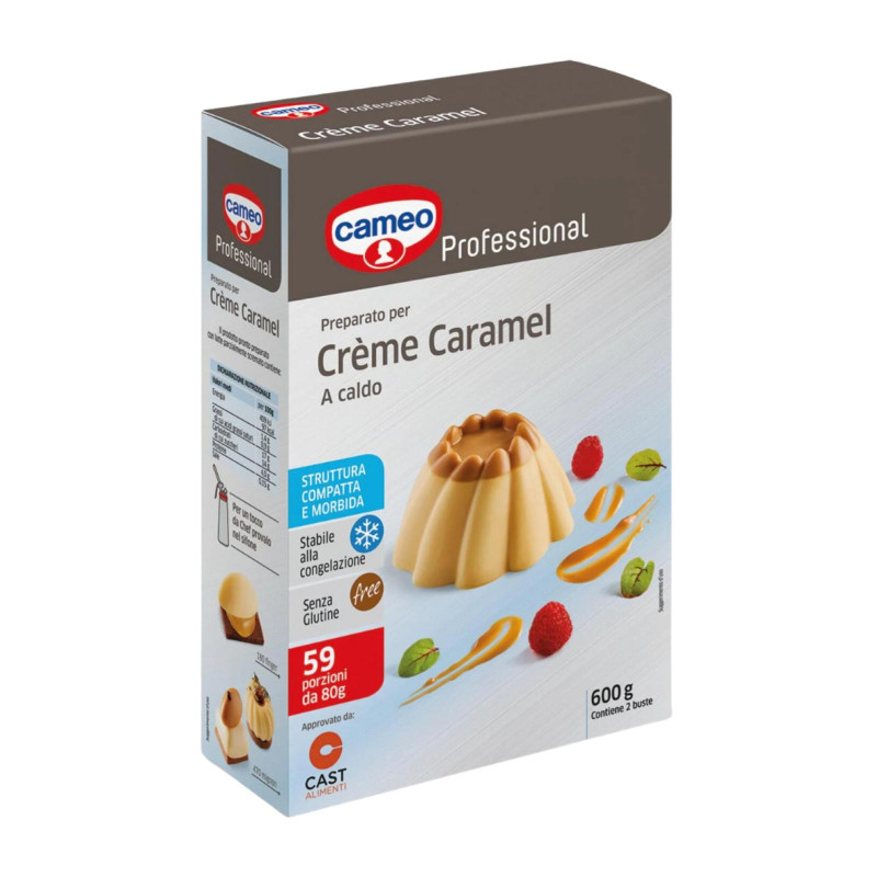 Preparato per Creme Caramel - Cameo Professional - 600 g - 59 Porzioni