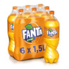 Bibita Frizzante - Fanta Aranciata Original - 6 Bottiglie da 1,5 Litri