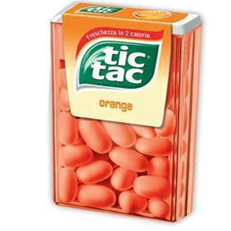 Confetti Tic Tac - Arancia - 24 Pacchetti da 18 g