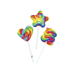 Mike Pop Rainbow - JohnyBee - Lecca Lecca Varie Forme - Box Espositore 20 pezzi da 30 g