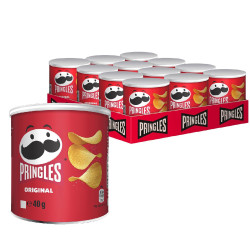 Tubo Patatine Pringles - Original - Classiche - Rosse - 12 Pezzi da...