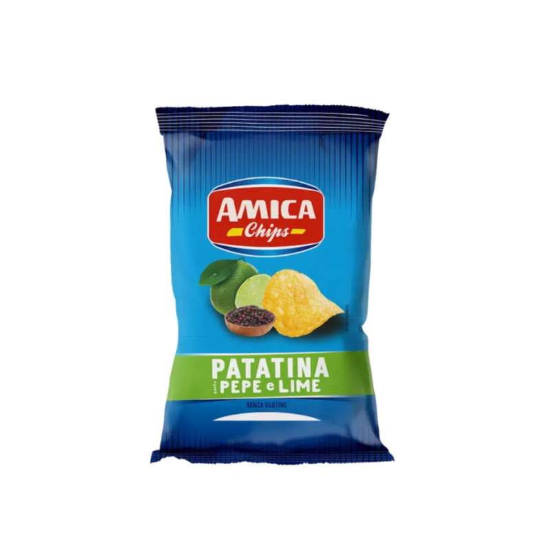 Busta Patatine - Amica Chips - Pepe & Lime - 28 Buste da 25 g