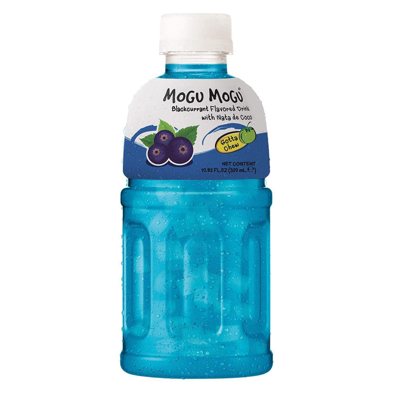 Bibita - Mogu Mogu - Blackcurrant - Ribes Nero - 6 Bottiglie da 320 ml