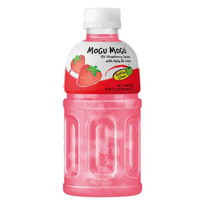 Bibita Mogu Mogu - Strawberry- Fragola - 6 Bottiglie da 320 ml