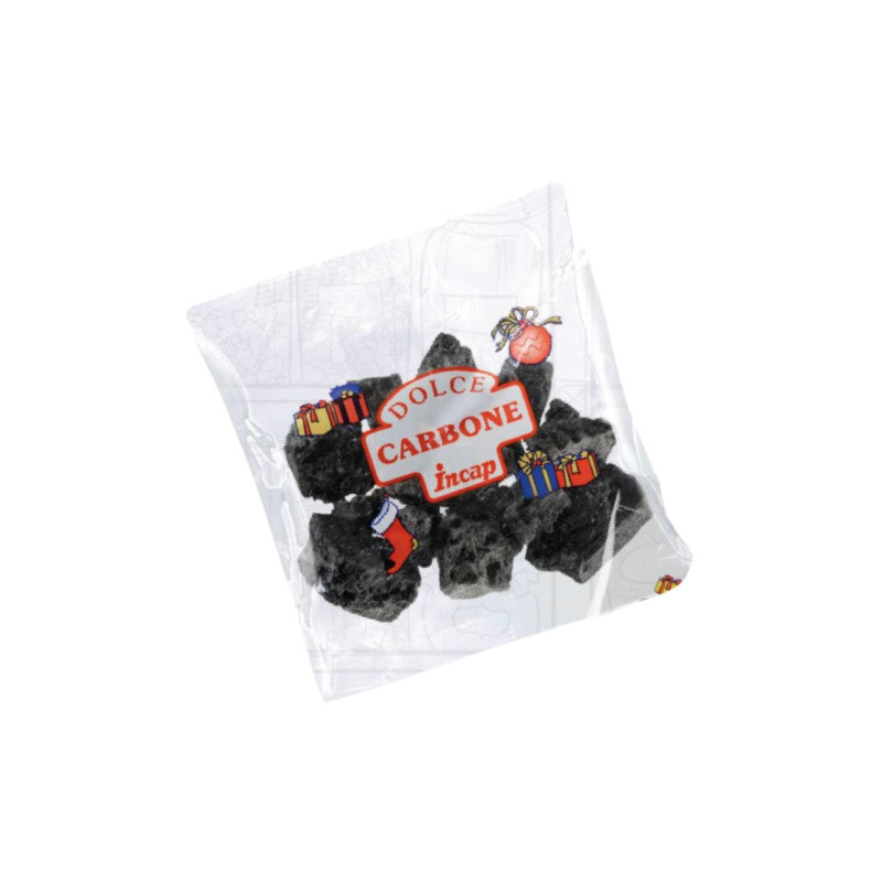 Carbone Nero Zuccherato - Incap - Bustina da 50 g