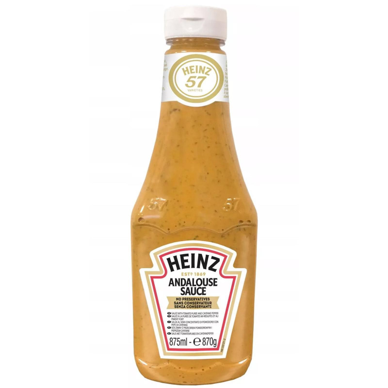 Sauce Andalouse Heinz - Salsa Andalusa - Bottiglia da 875 ml