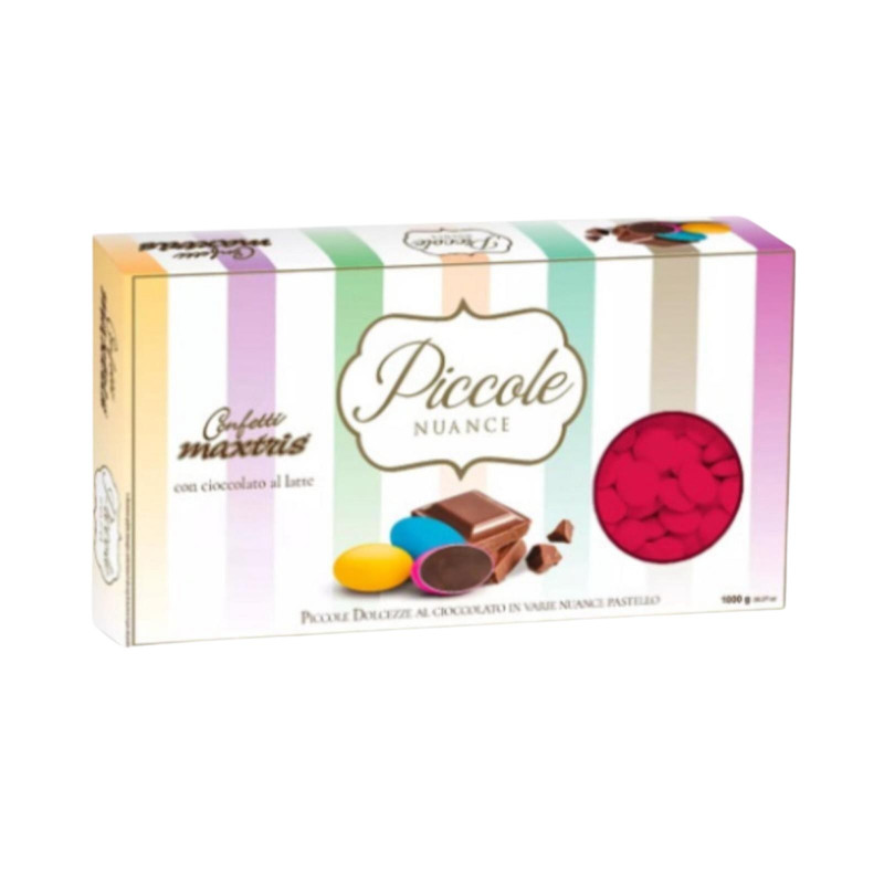 Confetti Maxtris - Piccole Nuance - Rossi - Lenti Al Cioccolato - 1 Kg