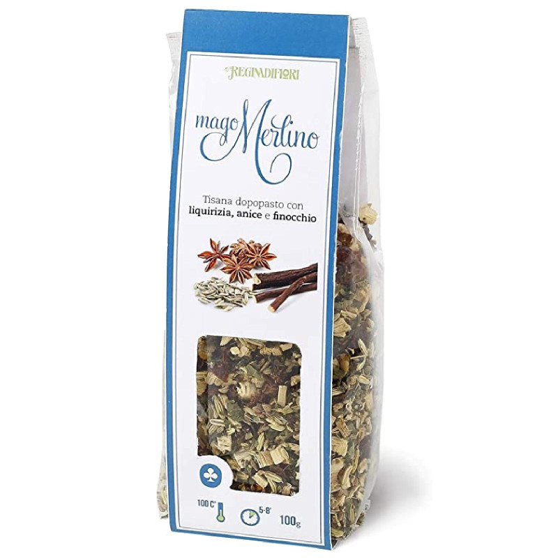 Tisana - Regina di Fiori - Mago Merlino - Tisana Dopopasto - 100 g