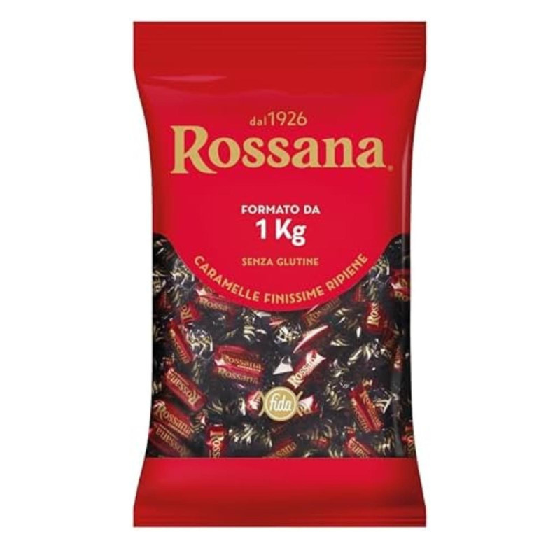 Caramelle Rossana al Cioccolato - Caramelle Finissime - Busta da 1 Kg