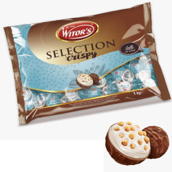 Praline Witor's - Selection Crispy Latte - Busta da 1000 gr - 1 kg