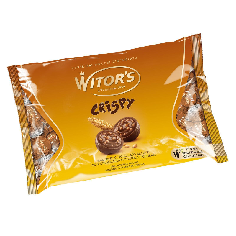 Praline Witor's - Selection Crispy Nocciola - Busta da 1000 gr - 1 kg