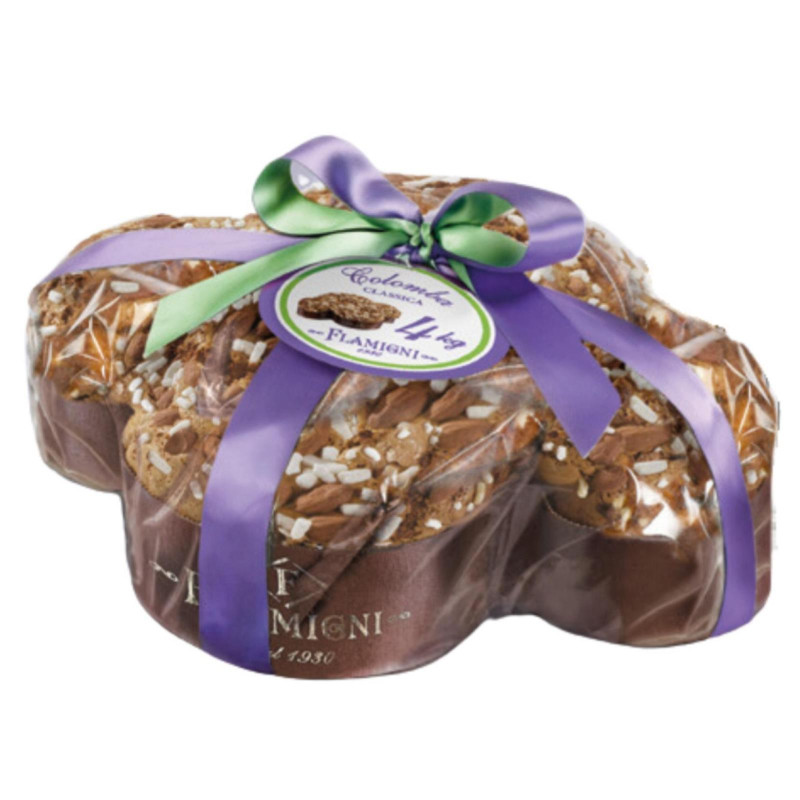 Colomba Flamigni - Classica Con Canditi e Uvetta - Incartata a Mano - 4 Kg