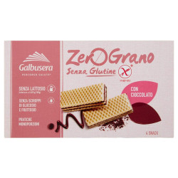 Wafer Galbusera - Zero Grano - Senza Glutine - al Cioccolato - 180 g