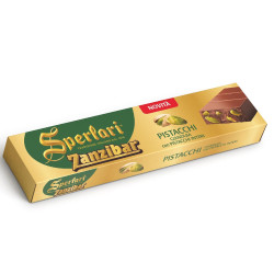 Torrone Sperlari - Zanzibar - Gianduia e Pistacchio - Barra 200 gr