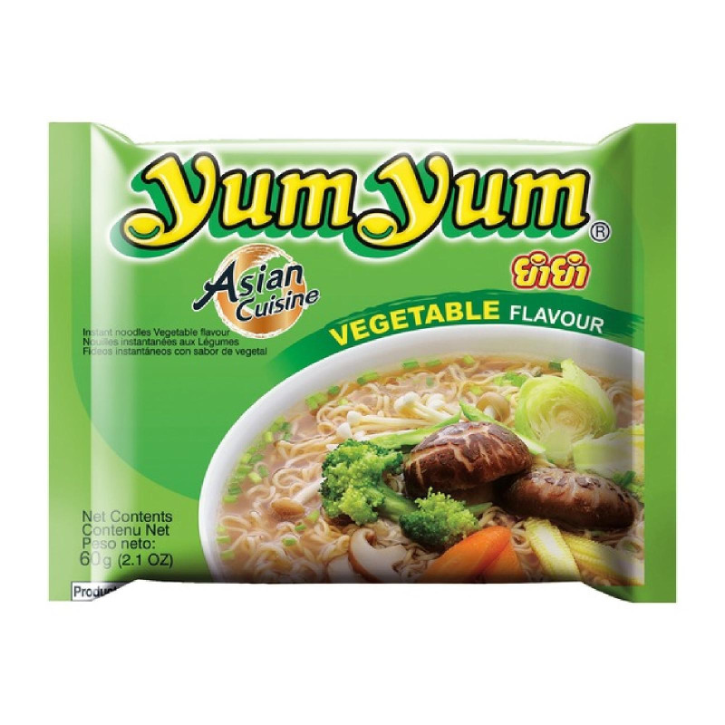 Noodles Yum Yum - Vegetable - Gusto Verdure - 60 gr - 10 pezzi