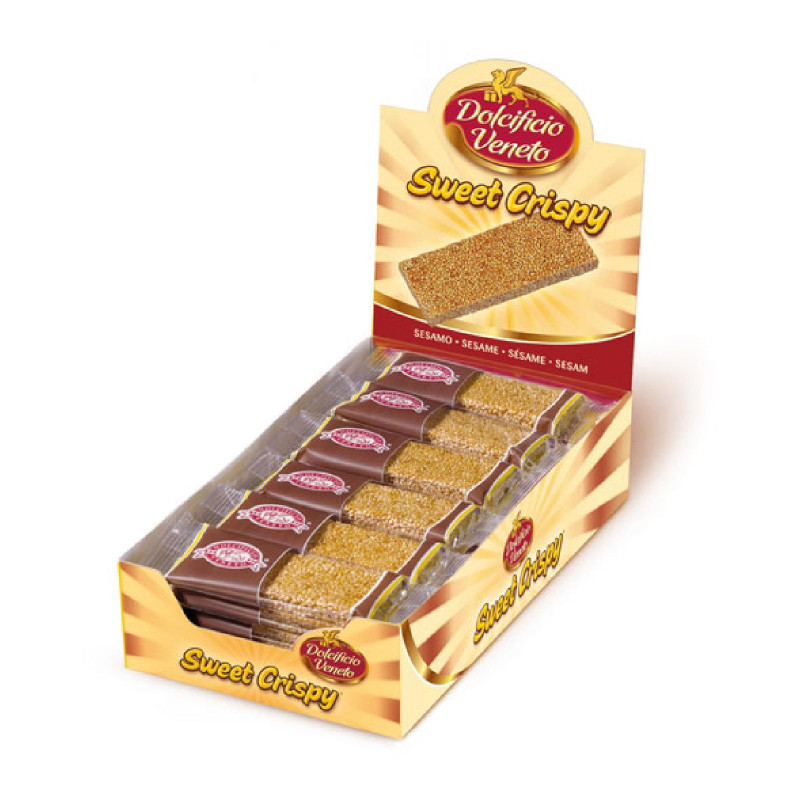 Barretta di Sesamo - Sweet Crispy -  Dolcificio Veneto - Sesamo - 25 x 40 g