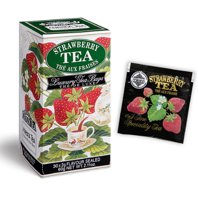 Te' Mlesna - Strawberry Tea - Te' alla Fragola - 30 Filtri