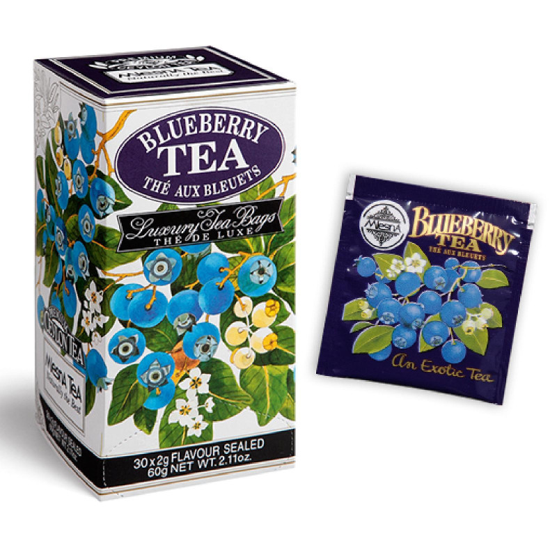 Te' Mlesna - Blueberry Tea - Te' al Mirtillo - 30 Filtri