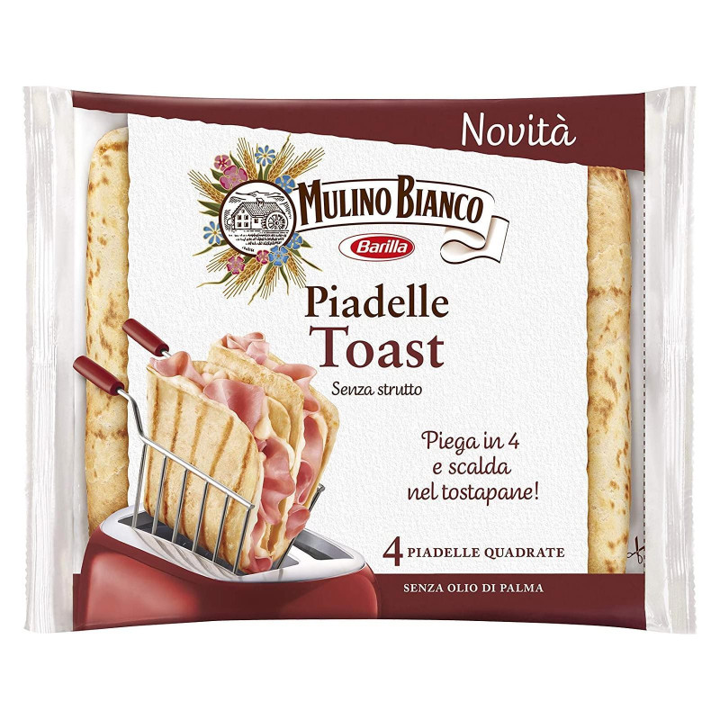 Piadelle Mulino Bianco - Toast - 4 Piadelle - 240 g