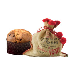 Panettone Flamigni - Sacco Juta - Babbo Natale - Panettone Milano...