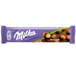 Barretta Cioccolato Milka Zack - Nocciole Intere - 30 Pezzi da 45 gr