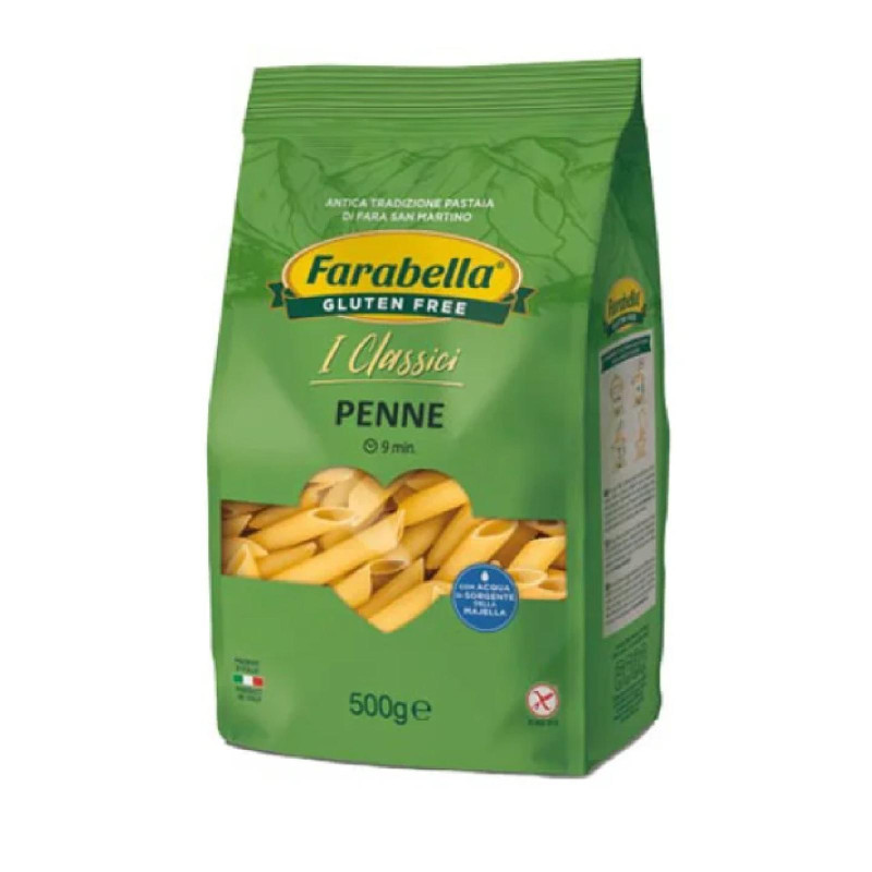 Pasta Farabella - I Classici - Senza Glutine - Penne Rigate - Pacco da 500 g