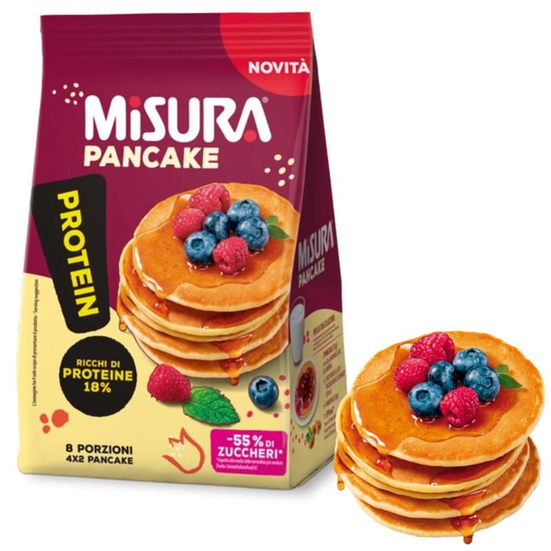 Pancake Misura - Protein - Confezione da 200 g - 8 porzioni