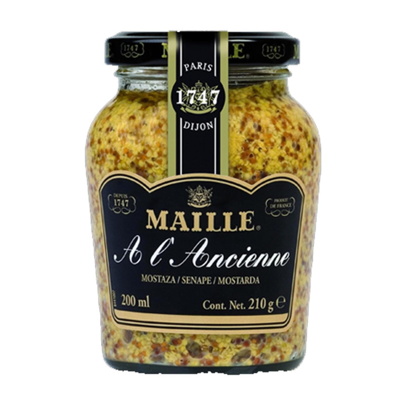 Salsa Mostarda Senape All'antica - Maille - Vasetto 210 gr