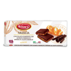 Tavoletta Cioccolato Fondente con Scorze D'arancia - Witor's - 100 gr