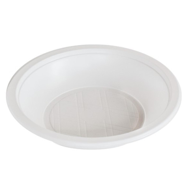 Piatto Fondo in Plastica - Colore Bianco - Piatti Fondi - 22 cm - 40 Pezzi