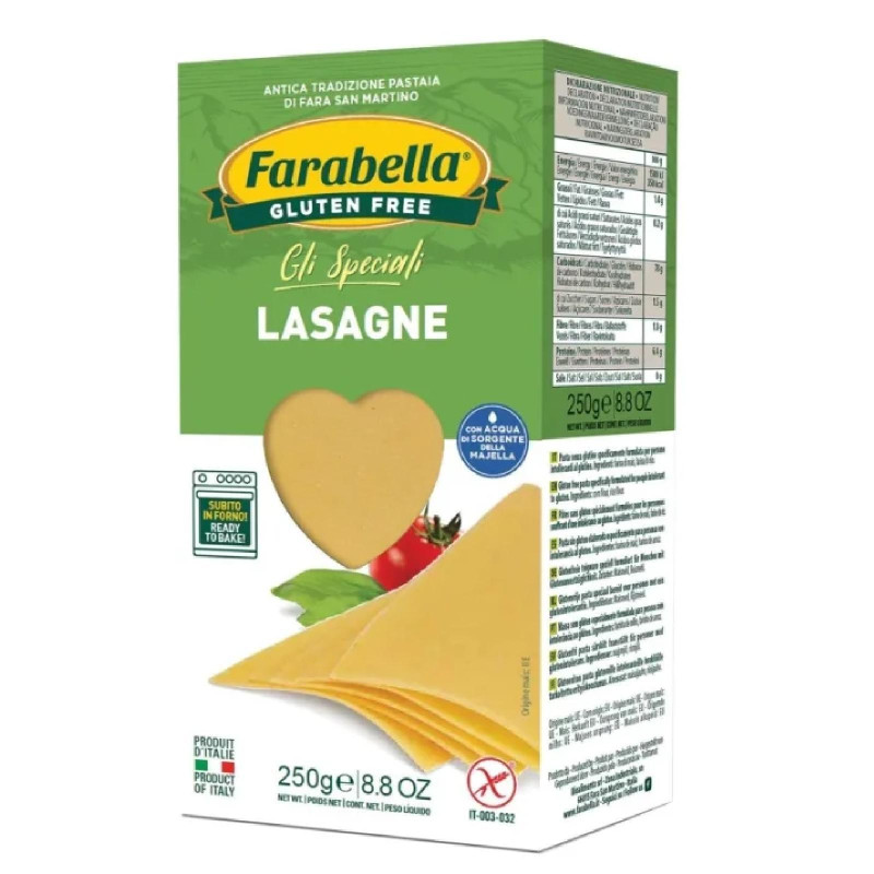 Pasta Farabella - Gli Speciali - Senza Glutine - Lasagne - Pacco da 250 g