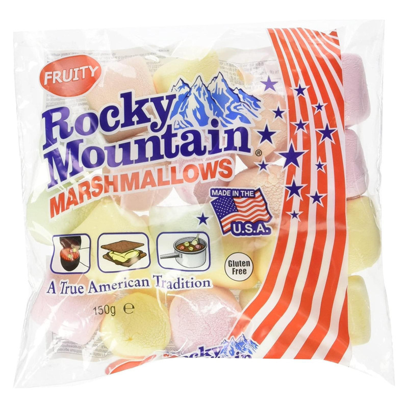 Caramelle Marshmallows - Rocky Mountain - alla Frutta - Busta da 150 g