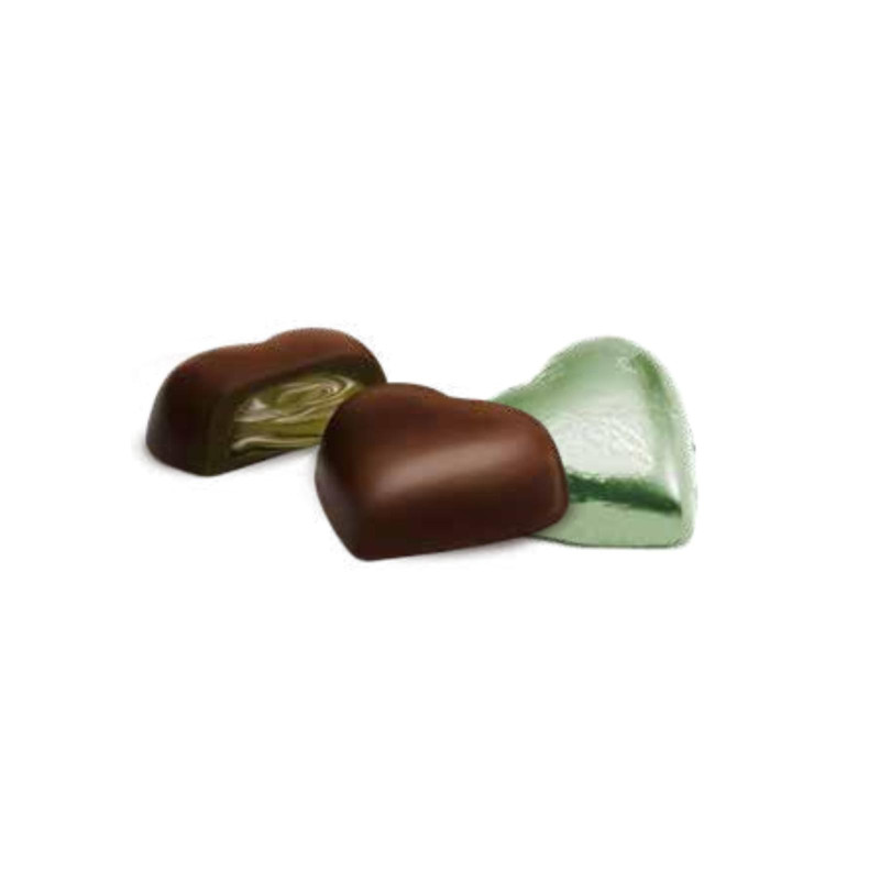 Cioccolatini La Suissa - Cuori Pistacchio - Verde - Busta da 1 Kg