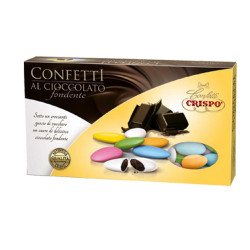 Confetti Crispo - Cioccolato Fondente - Colori Assortiti - 1 Kg