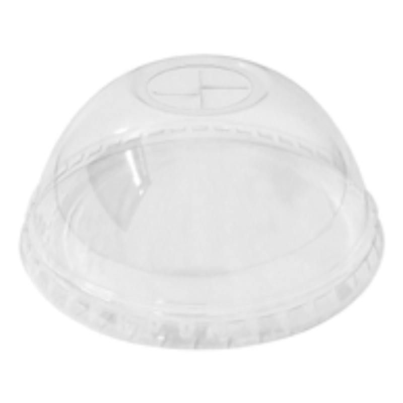 Coperchi in Plastica Cupola con Foro Pet - Colore Trasparente - 50 Pz - 90mm 