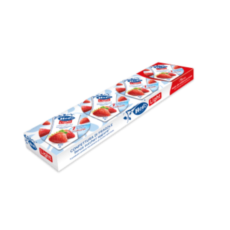 Confettura Extra Hero Light - Fragola - Senza Zuccheri Aggiunti - 30 Blister (4 x 20 g)