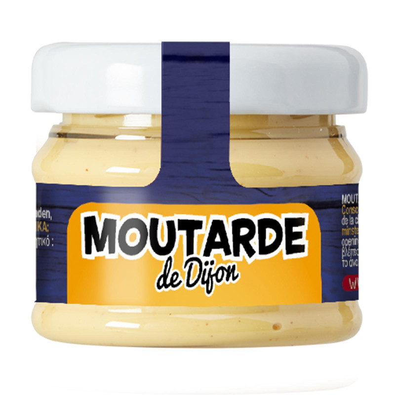 Salsa Mostarda di Digione - Colona - Moutarde de Dijon Sauce - 24 Vasetti in Plastica da 35 ml