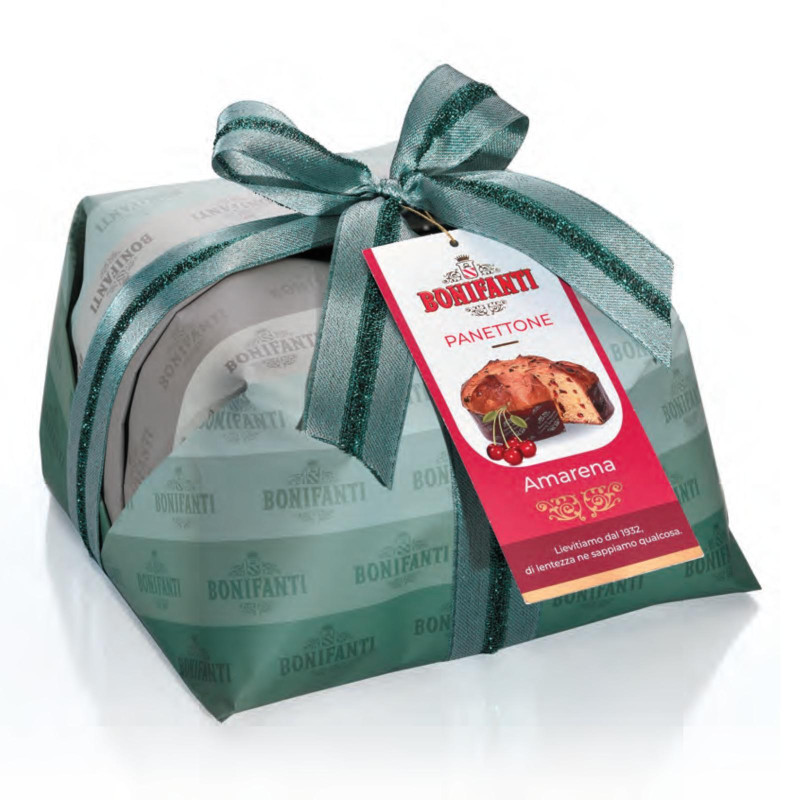 Panettone Bonifanti - Amarena - Incartato a Mano - 1 Kg