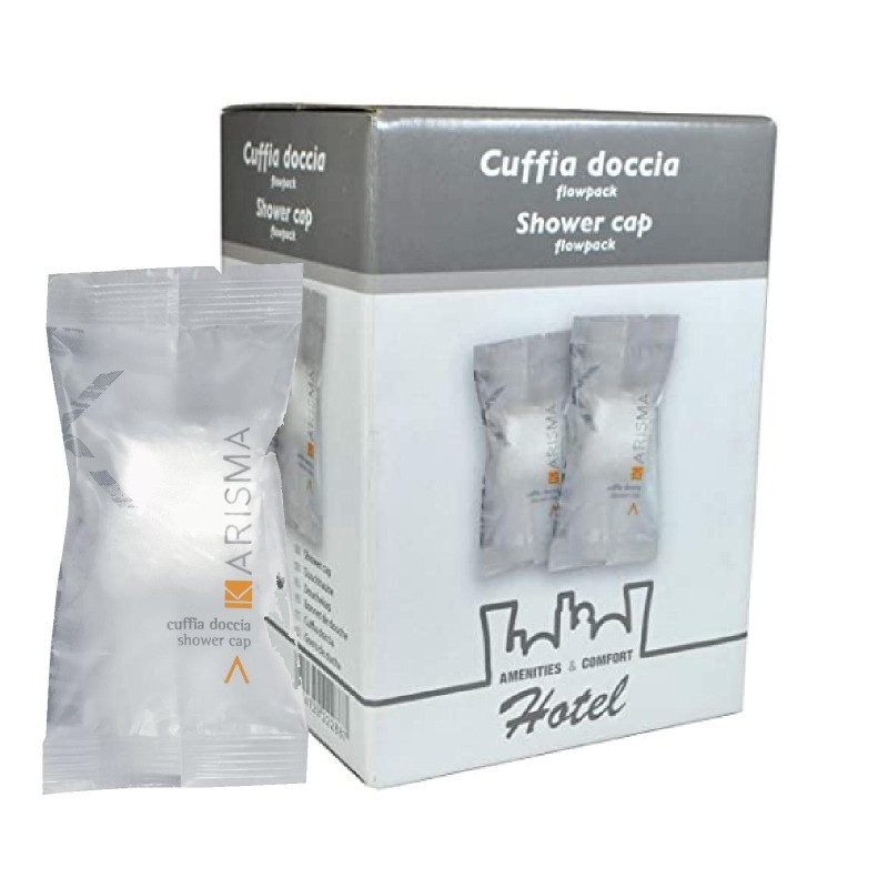 Cuffia Doccia - Karisma - Cuffietta in Flowpack - Box da 40 pz