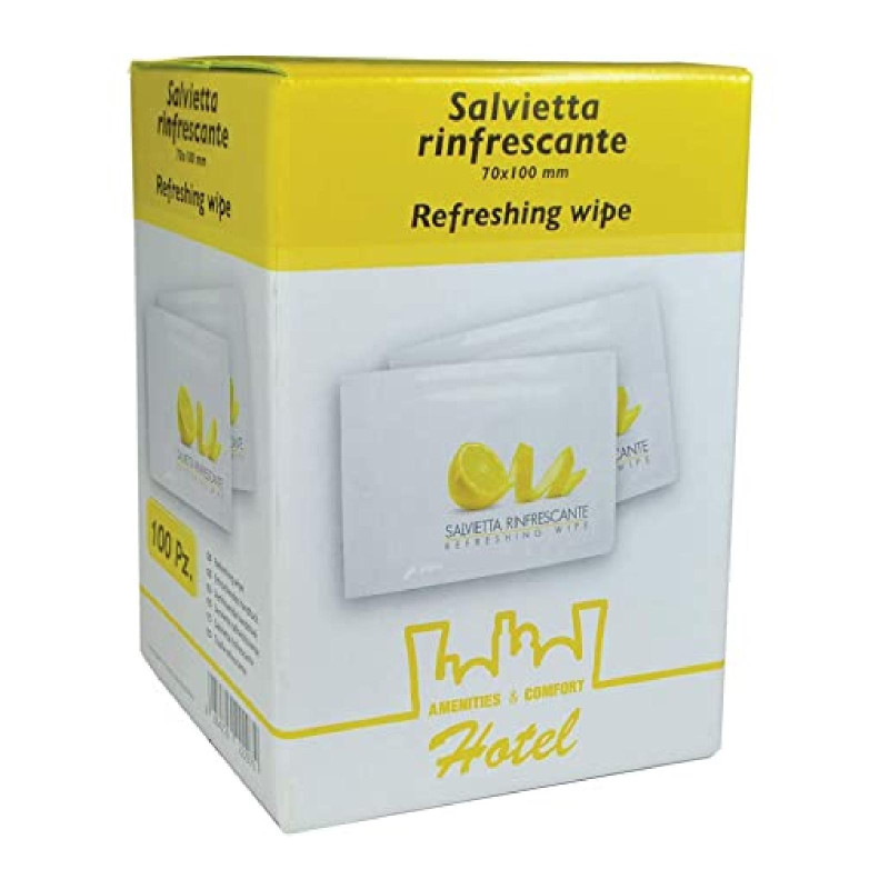 Salvietta Rinfrescante - Limone - Multipack da 100 Salviette 70x100 mm 