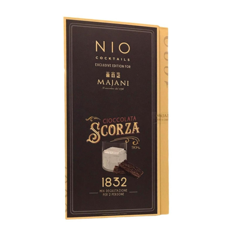 Cioccolatini Majani - Confezione Regalo - Experience + Nio Cocktails - con Scorza - 200 ml