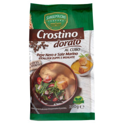 Crostino SanSepolcro - Crostino Dorato al Cubo - Pepe Nero e Sale...