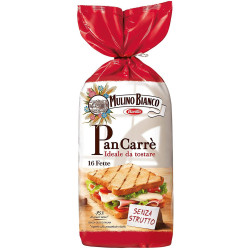 Pan Carre' Bianco - 16 Fette - Mulino Bianco - 285 Gr