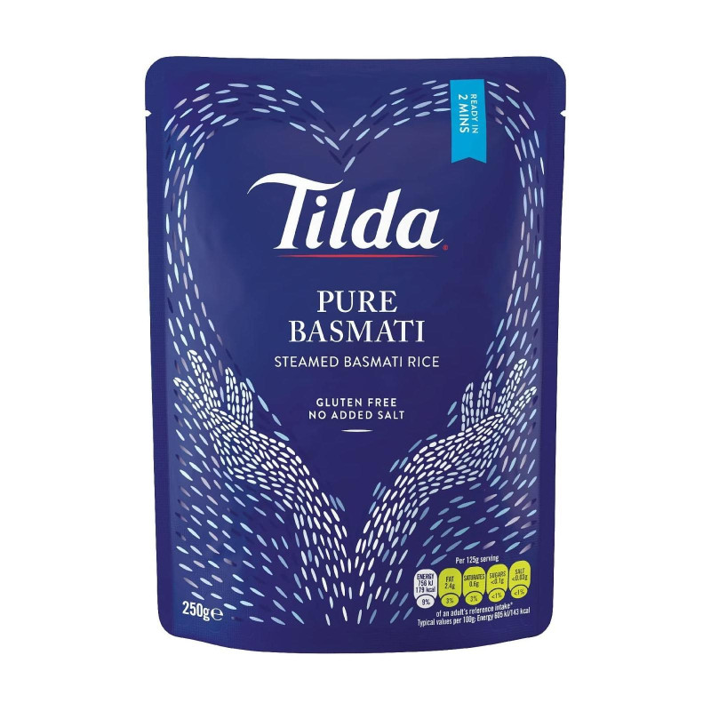 Riso Tilda - Preparato Precotto - Riso Basmati - Busta da 250 g